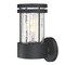 Westinghouse Fixture Wall Outdoor 60W Mosley, Textured Black Clear Crackle Glass 6114600 - alternate 6